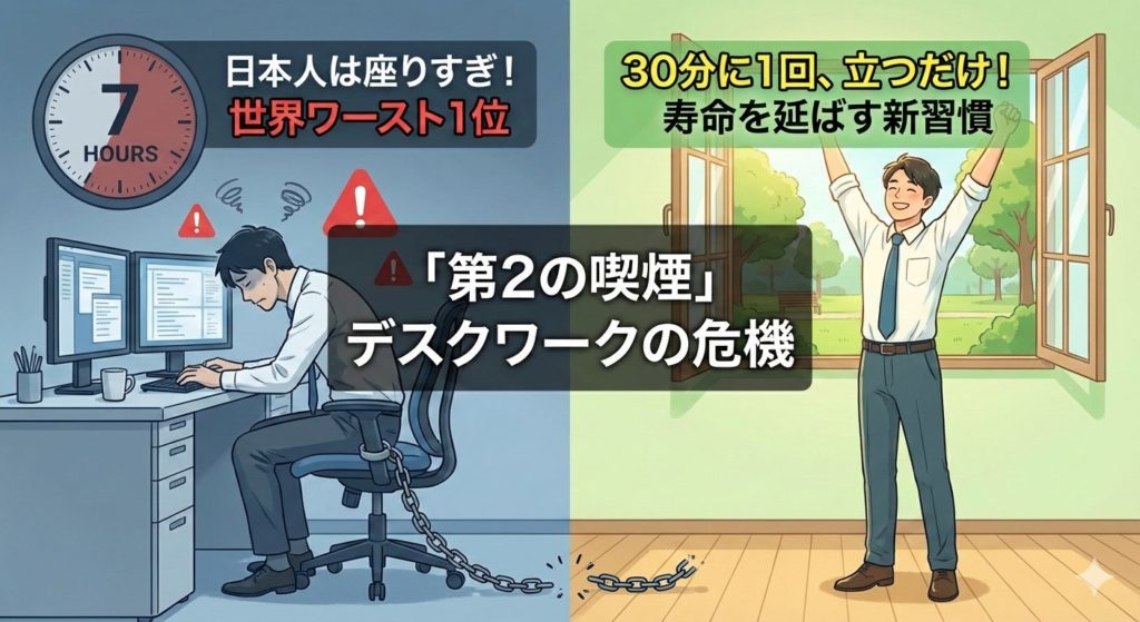 日本人は座りすぎ