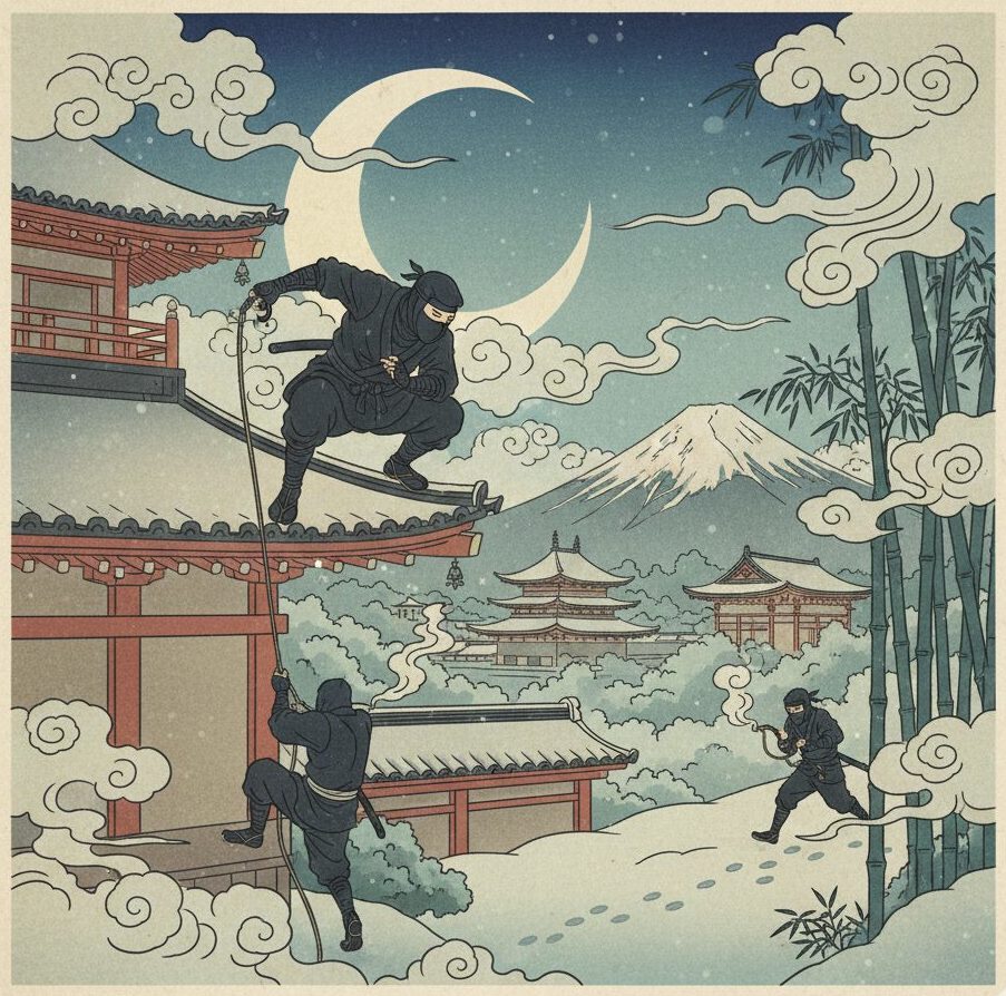 日本の伝説的な忍者10選 – 彼らの逸話、技、そして秘密の人生